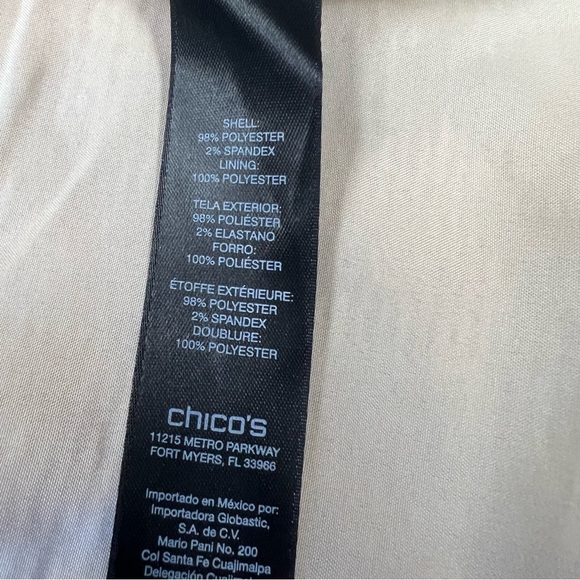 Chicos Travelers collection shaggy chevron ombre swing vest SZ 2/LG - Picture 6 of 6